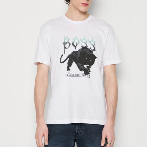 CAMISETA BLANCA TEE PANTERA BOSS